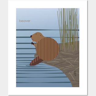 Minimal Zoo Art Series | A to Z  | Beaver Posters and Art